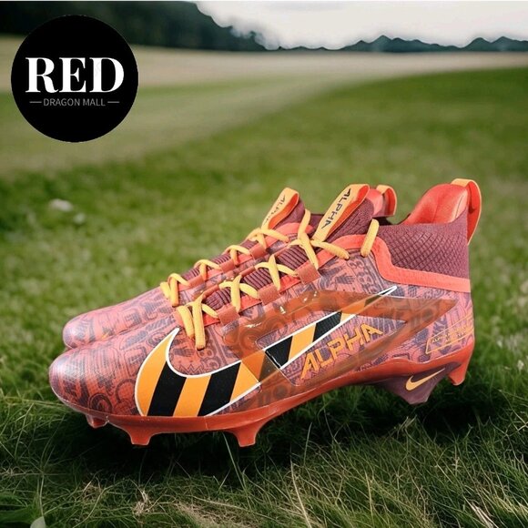 Nike Alpha Menace 4 Elite NRG FQ4046-600 Red Football Cleats - Men\'s Size 13 main image 13